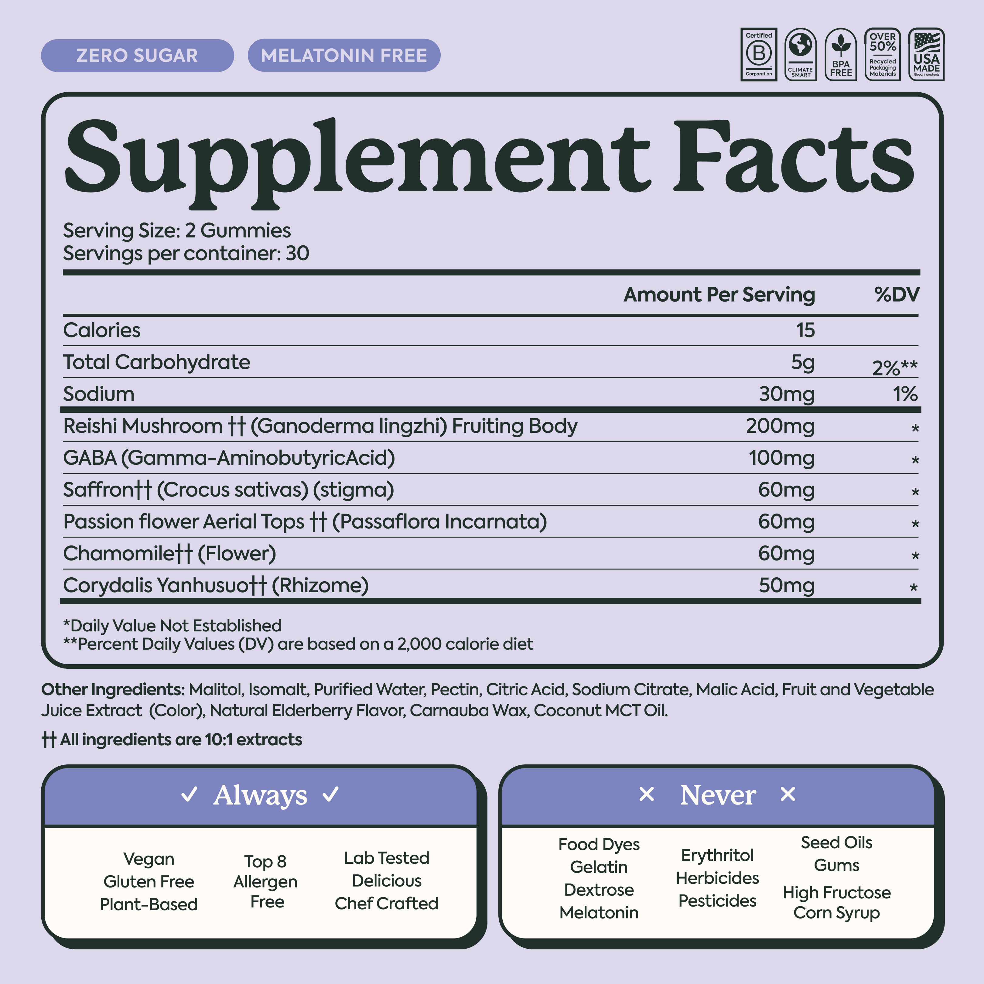 supplement facts