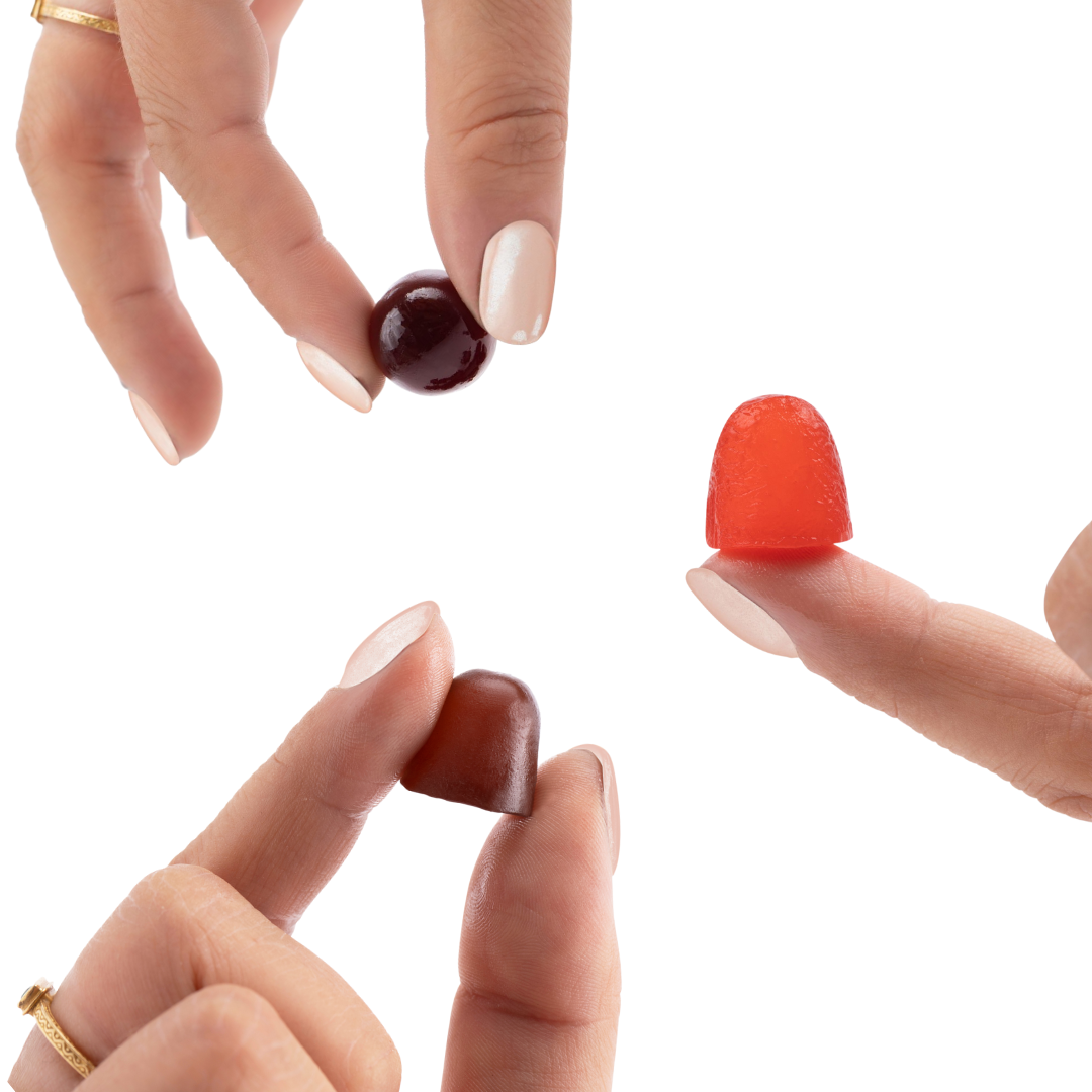 Plant People Mushroom Gummies being held