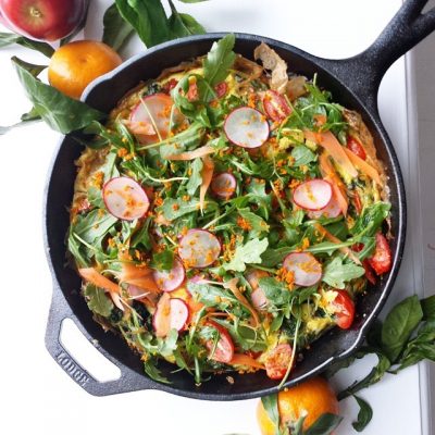 Recipe: Kale, Turmeric and Tomato Frittata