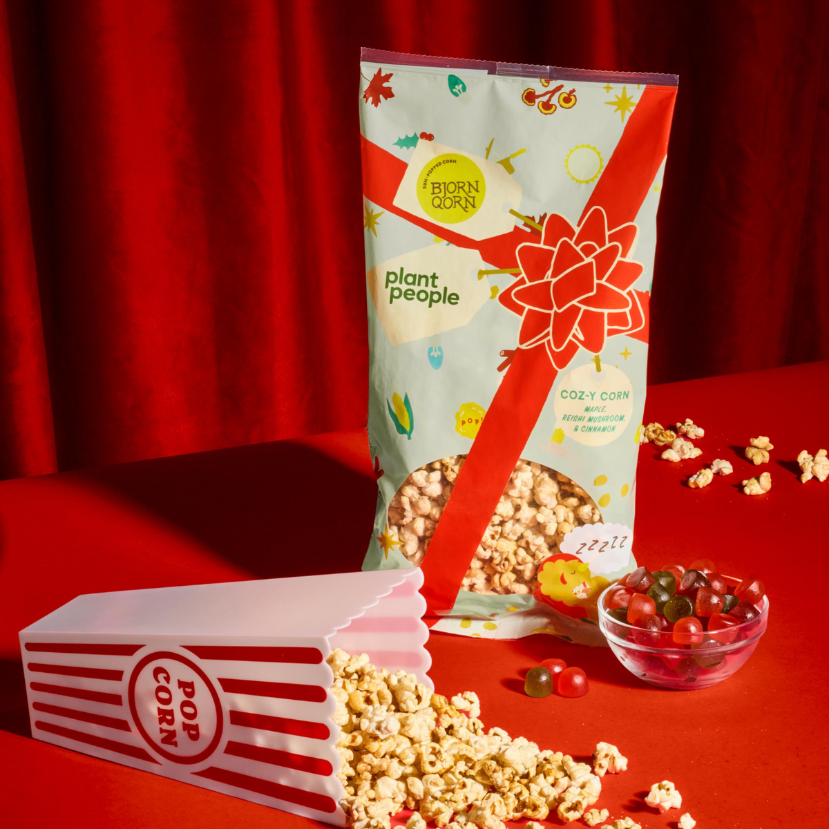 Coz-y Qorn: Reishi Mushroom Popcorn | Plant People x BjornQorn