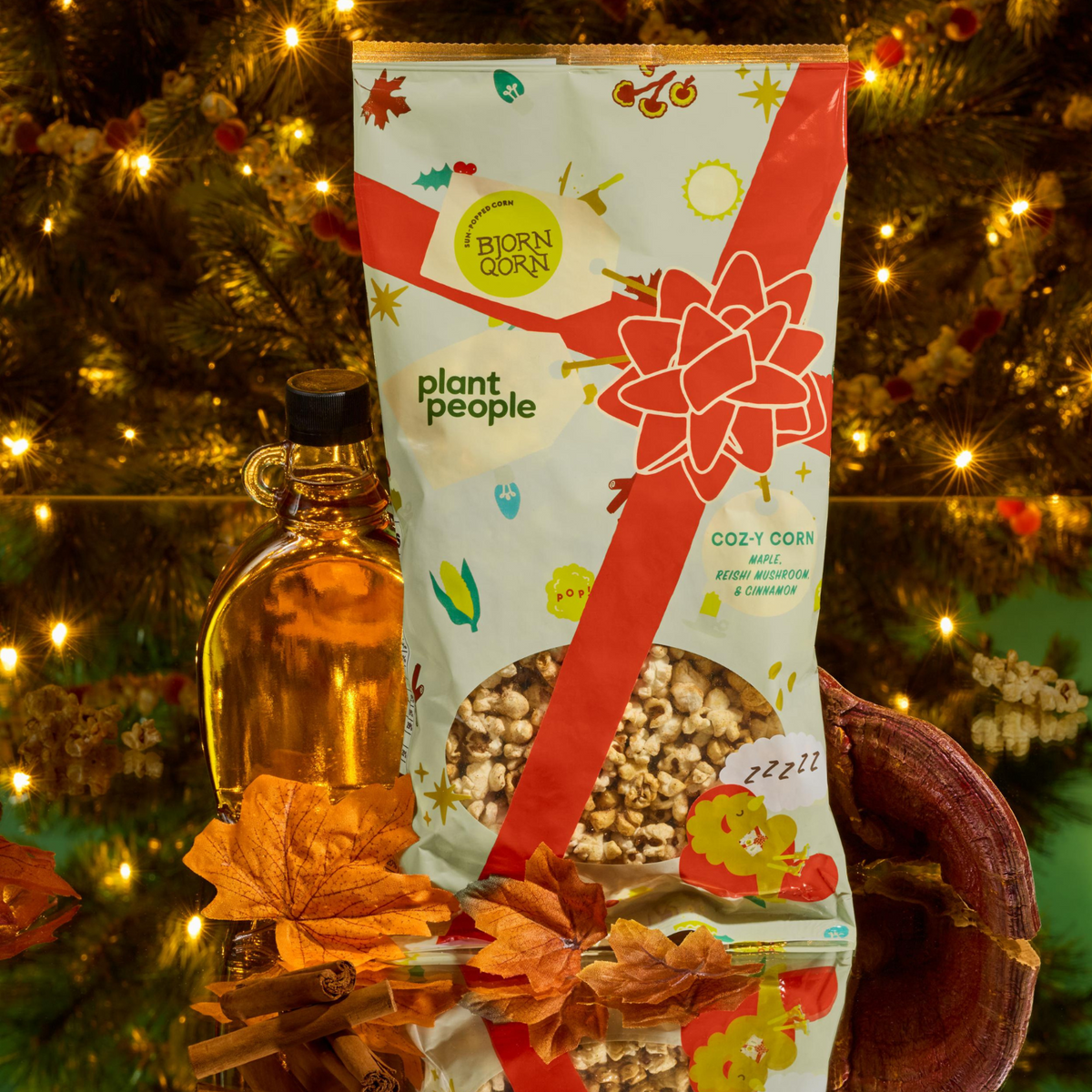 Coz-y Qorn: Reishi Mushroom Popcorn | Plant People x BjornQorn